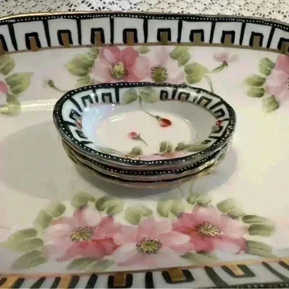 Nippon Vintage Hand Painted Jonroth‎ Studios (Japan) 6 Piece Serving Tray - Picture 11 of 11